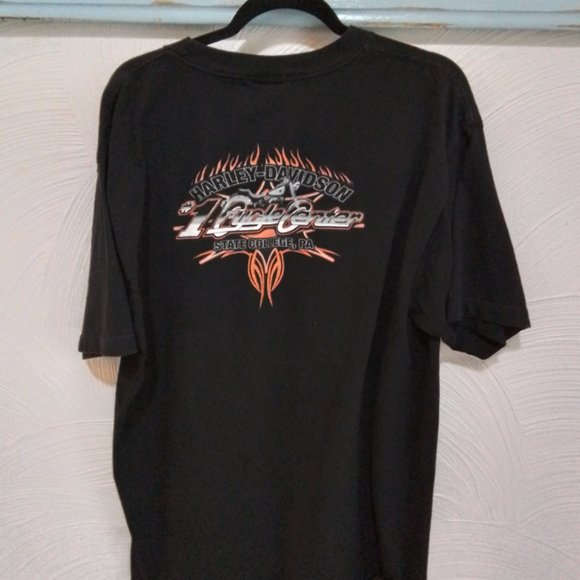 Harley Davidson Graphic Tee #1 Cycle Center State College PA t shirt size 2XL - Picture 3 of 4